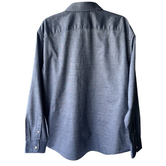 UNTUCKit Wrinkle Free Pio Cesare Shirt Mens Size XXL Blue Cotton‎ Essential - Picture 2 of 12